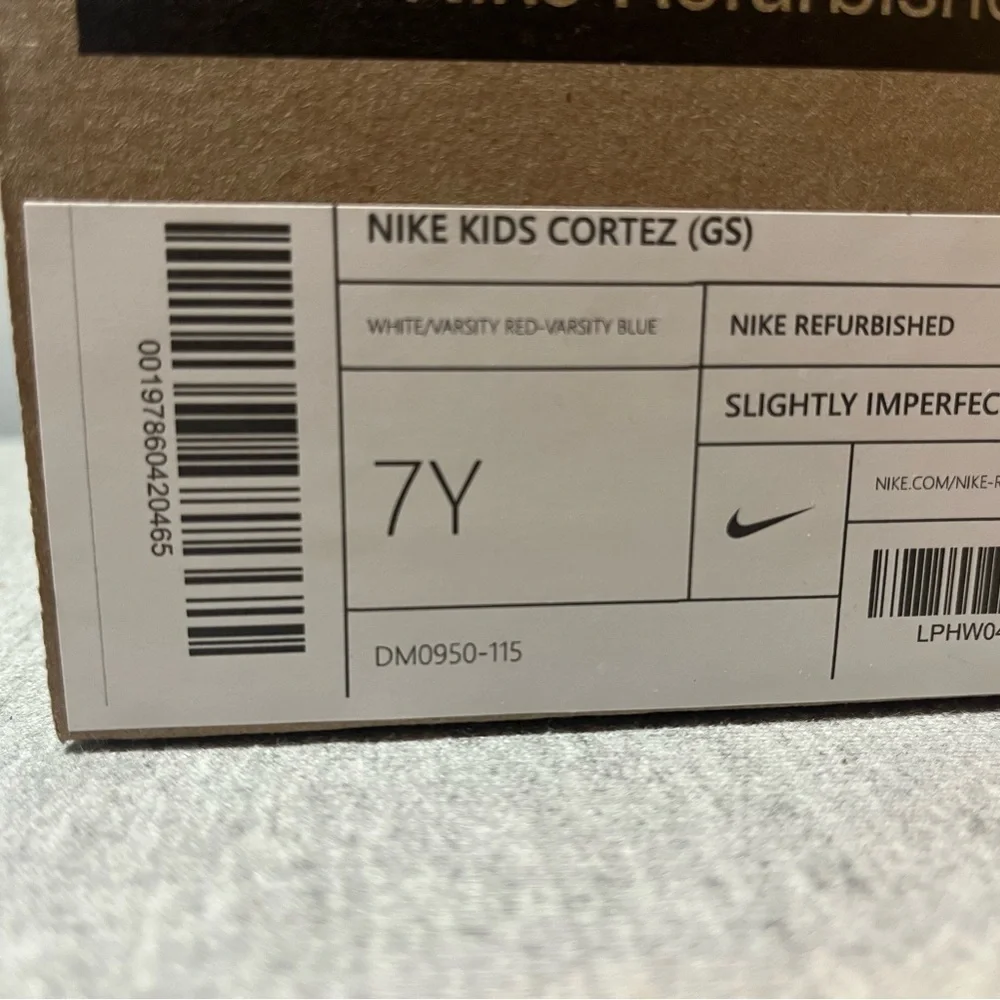 Nike Cortez GS White Red Blue Sneaker Size 7Y/Women 8.5 DM0950-115​ - Picture 11 of 11